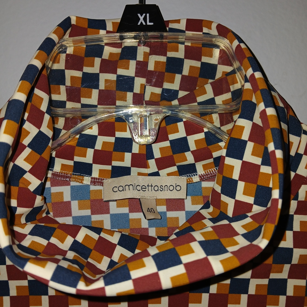 Camicettasnob Geometric Patterned Turtleneck Top - image 4